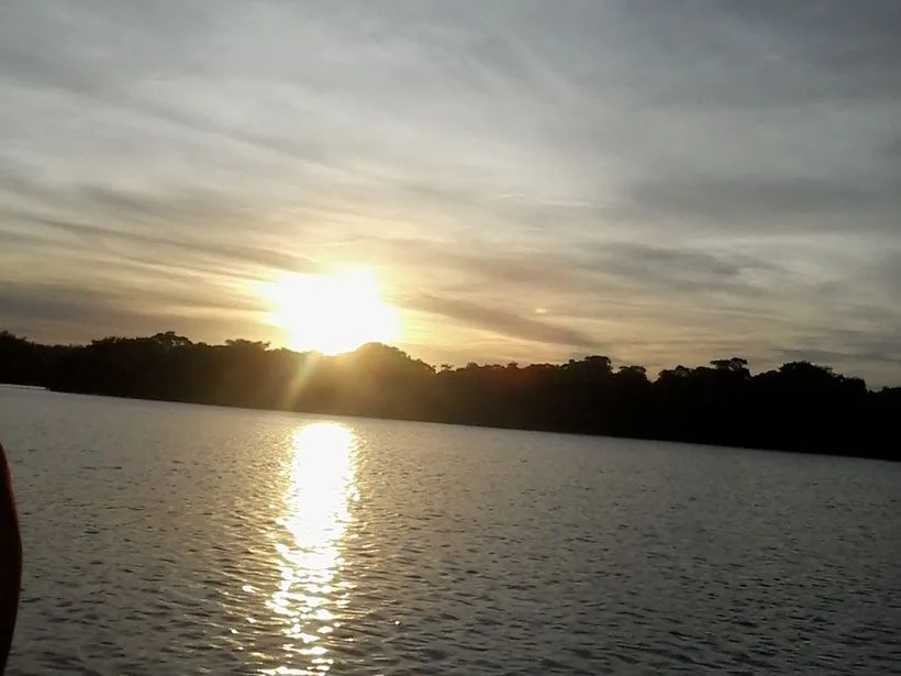Pôr do sol na maré de Jatobá em Abreu e Lima