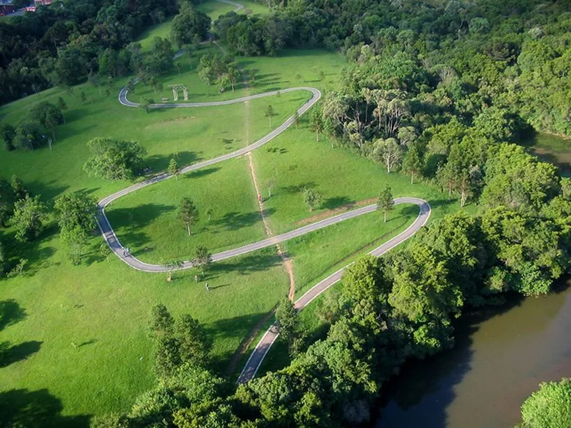 Ciclovia do Parque Cachoeira em Araucária