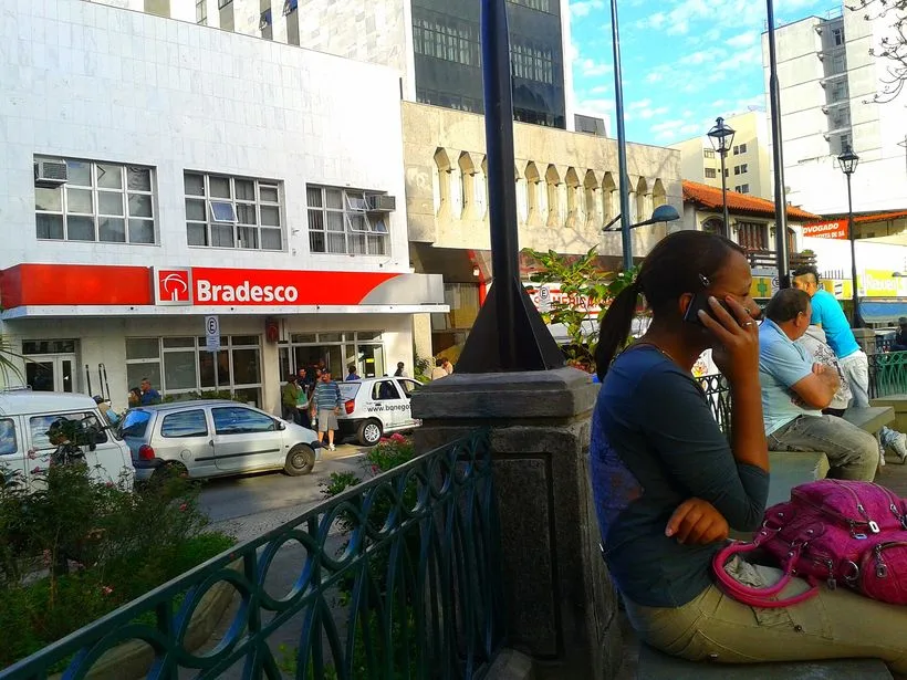 Vista da Praça dos Andradas em Barbacena