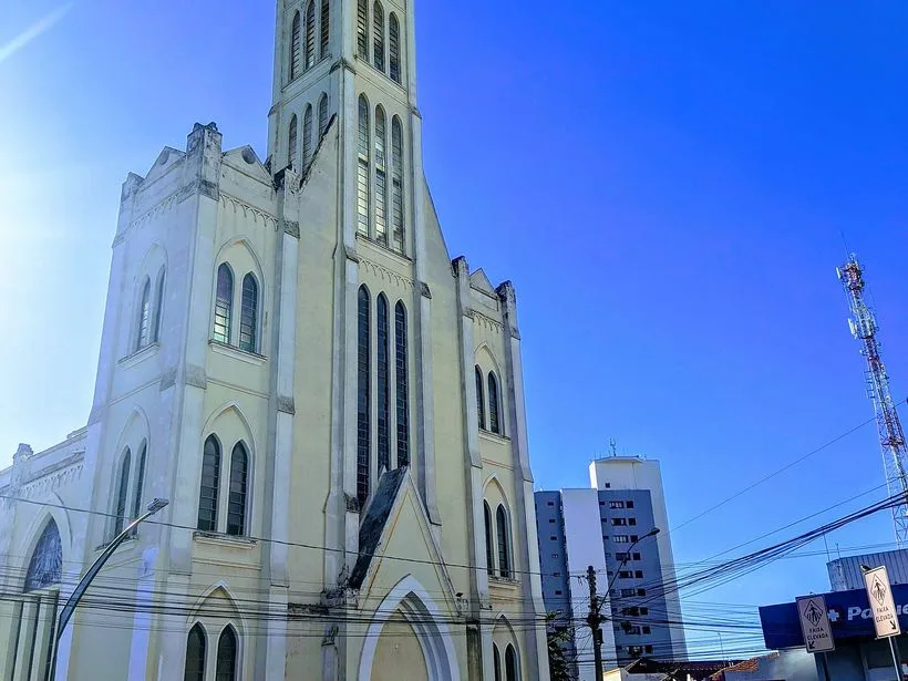 Fachada da Igreja Matriz do Imaculado Coração de Maria em Birigui
