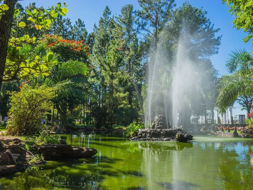 Vista do Jardim Japonês em Caldas Novas