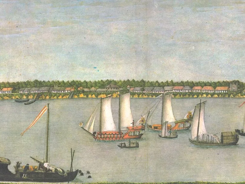 Ilustração histórica de Cametá no século 18