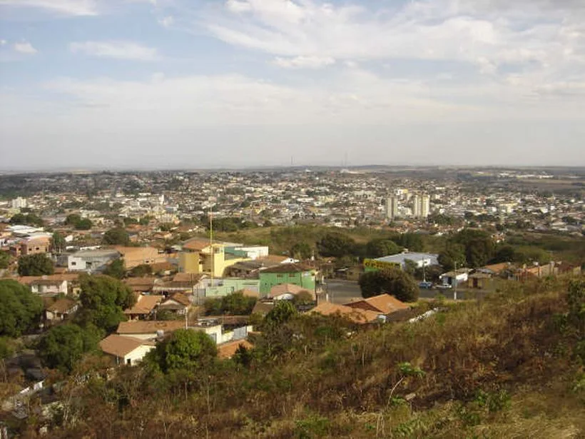 Vista da cidade de Catalão vista do Morro São João