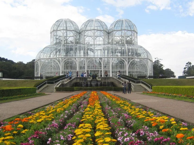 Estufa de vidro do Jardim Botânico de Curitiba
