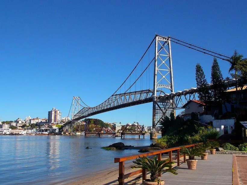 Ponte Hercílio Luz em Florianópolis