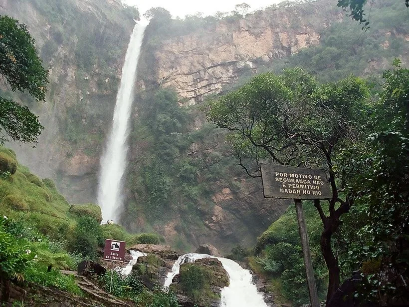 Cachoeira do Salto do Itiquira em Formosa de Goiás