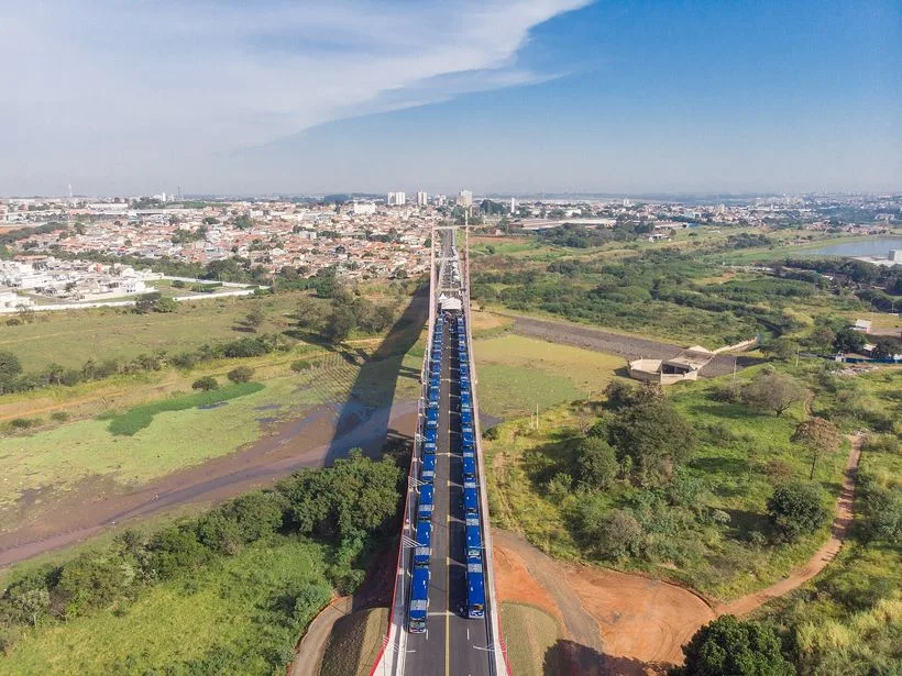 Ponte estaiada de Hortolândia em São Paulo