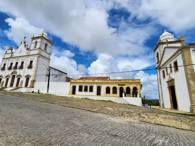 Casario colonial no centro histórico de Igarassu