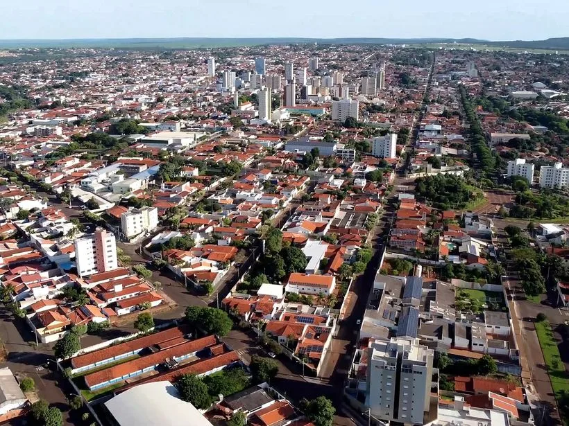 Vista aérea da cidade de Ituiutaba (MG)