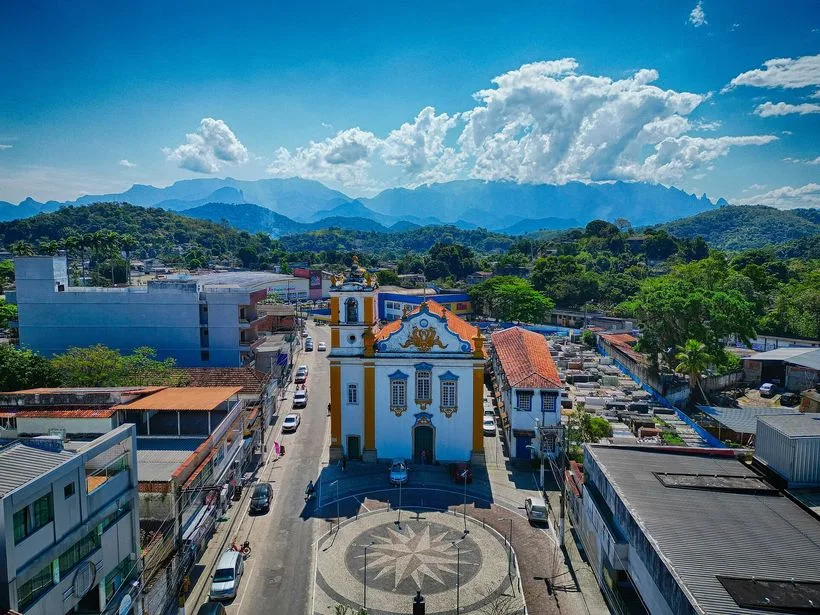 Fachada da Igreja de Nossa Senhora da Piedade de Magepe, em Magé
