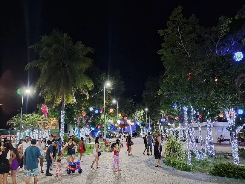Orla da Praia da Ponta Negra em Manaus