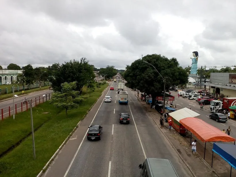 Rodovia BR-316 ao passar por Marituba