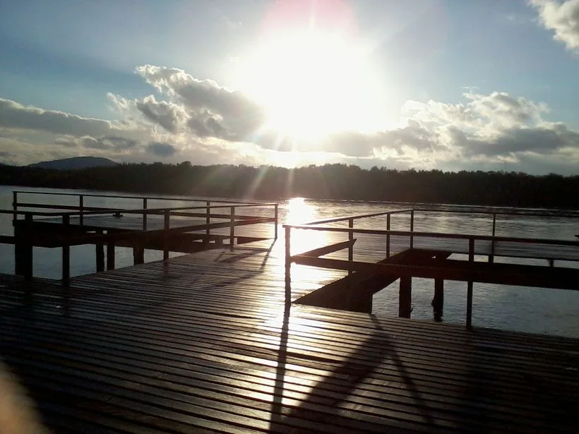 Rio Itiberê em Paranaguá