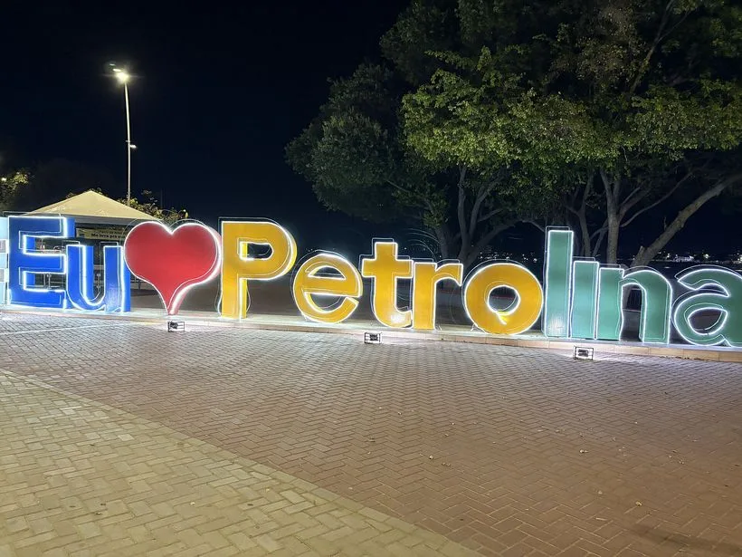 Orla de Petrolina no rio São Francisco