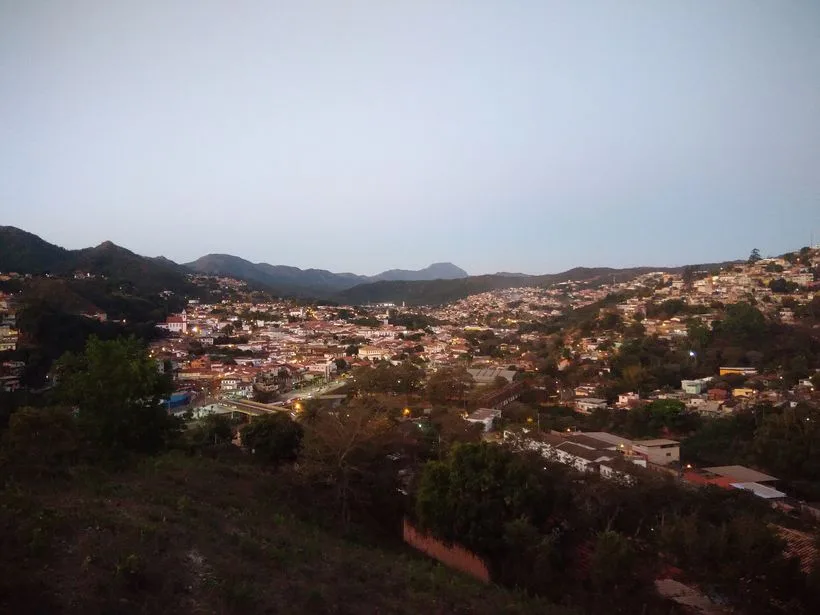 Vista do centro histórico colonial de Sabará