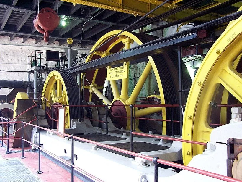 Locomotiva funicular em Paranapiacaba, distrito de Santo André