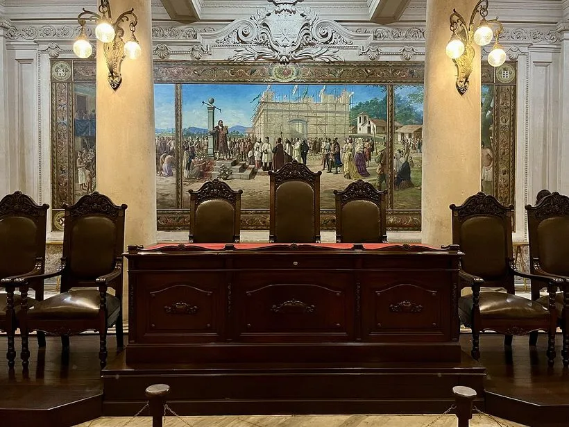 Fachada da Bolsa Oficial de Café em Santos