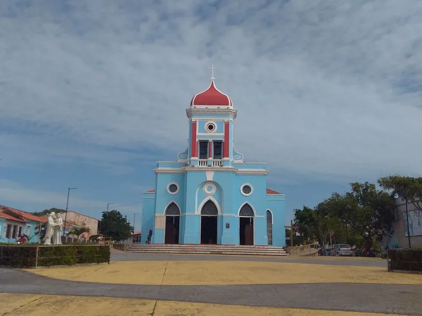 Fachada da Igreja Matriz de São José de Ribamar, no Maranhão