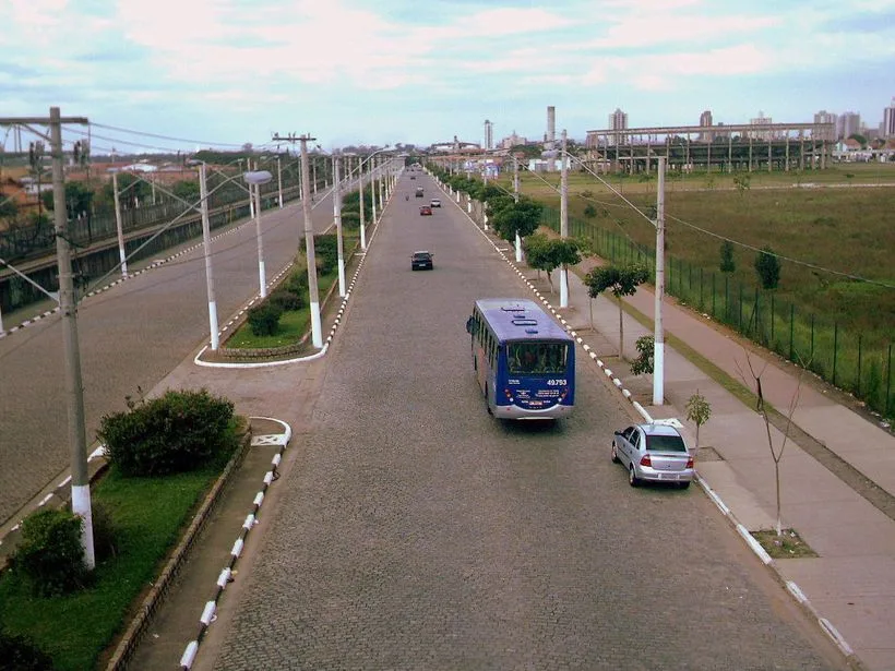Avenida Brasil em Suzano