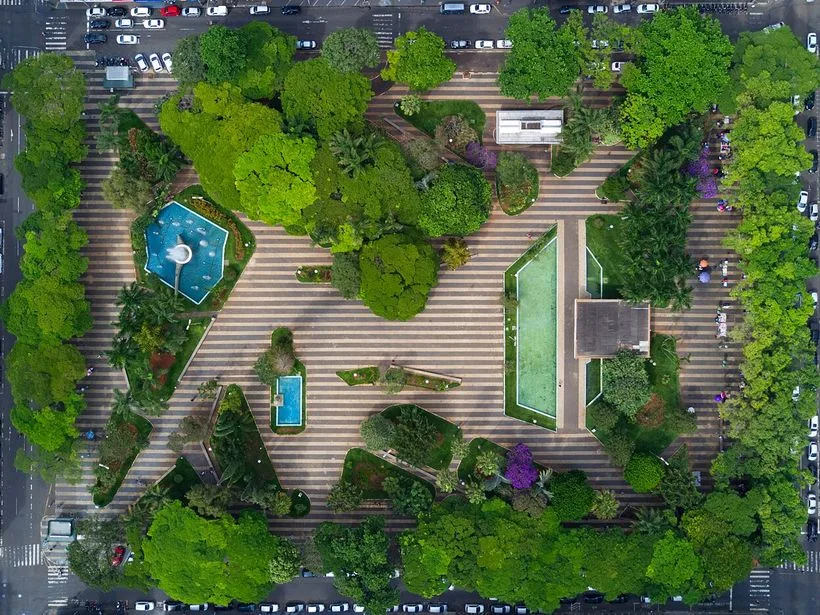 Praça Tubal Vilela em Uberlândia