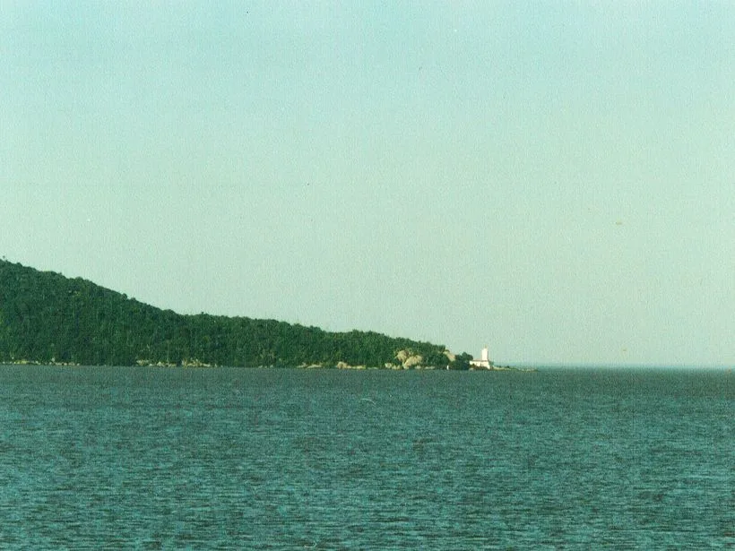 Farol de Itapuã no parque estadual em Viamão