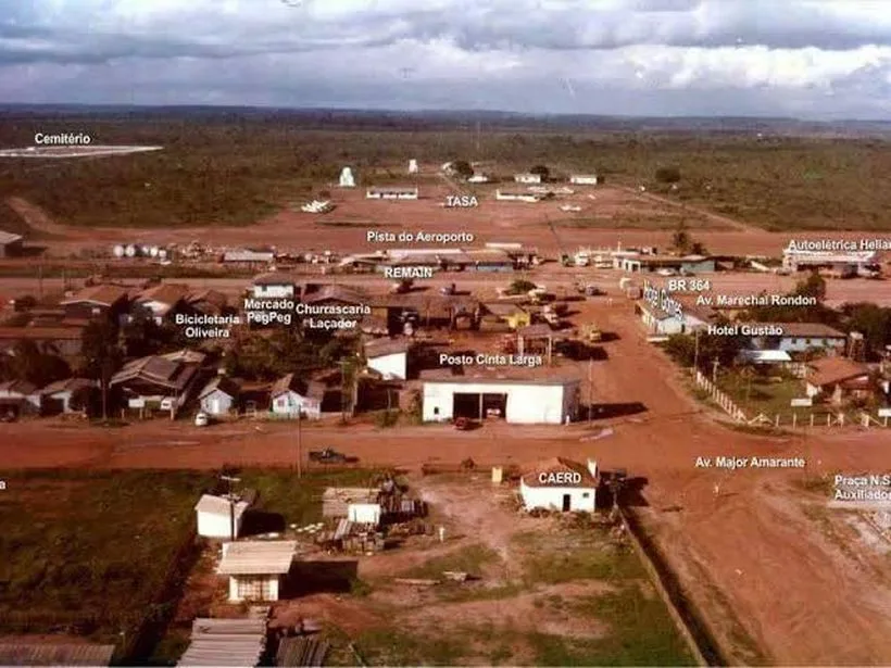 Vista aérea da cidade de Vilhena (RO)