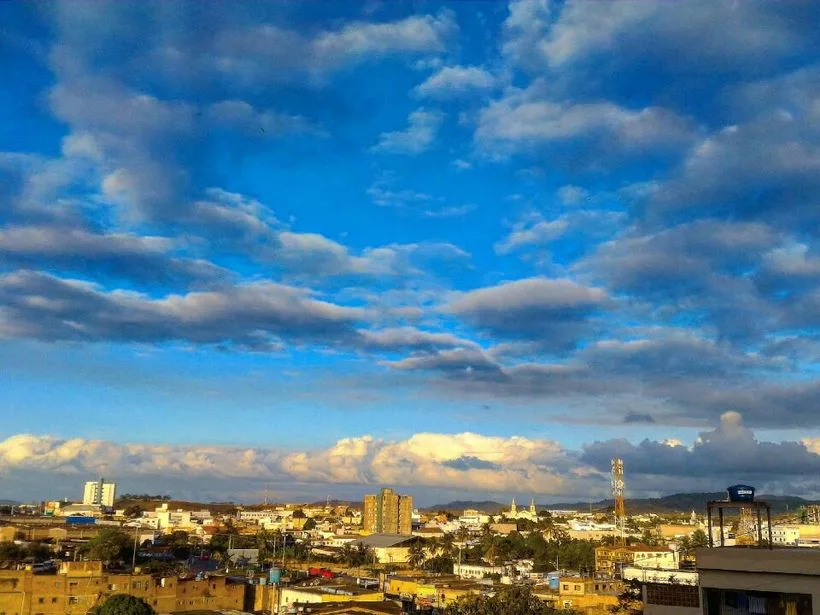 Centro de Vitória de Santo Antão visto de cima