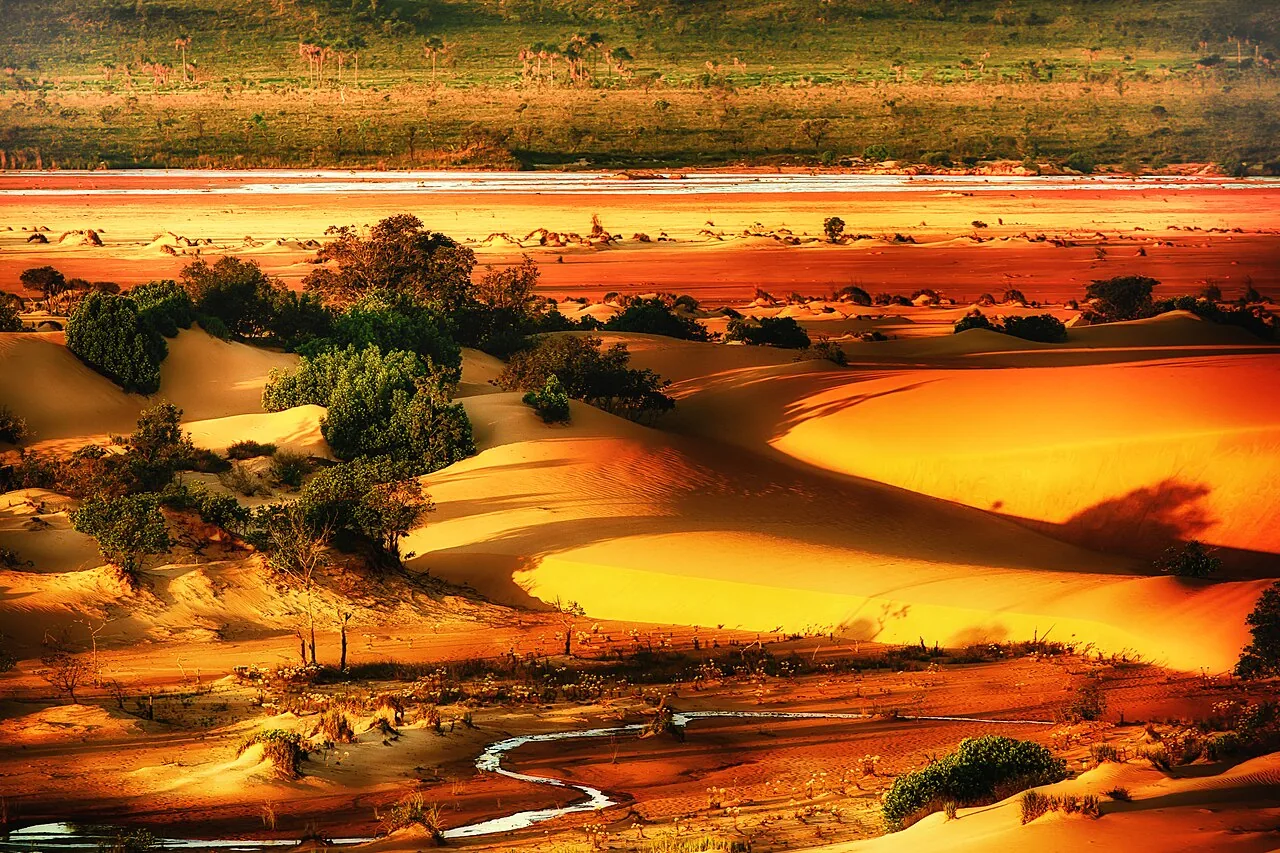 Dunas alaranjadas do Jalapão, no leste do Tocantins, principal cartão-postal natural do estado mais jovem do Brasil