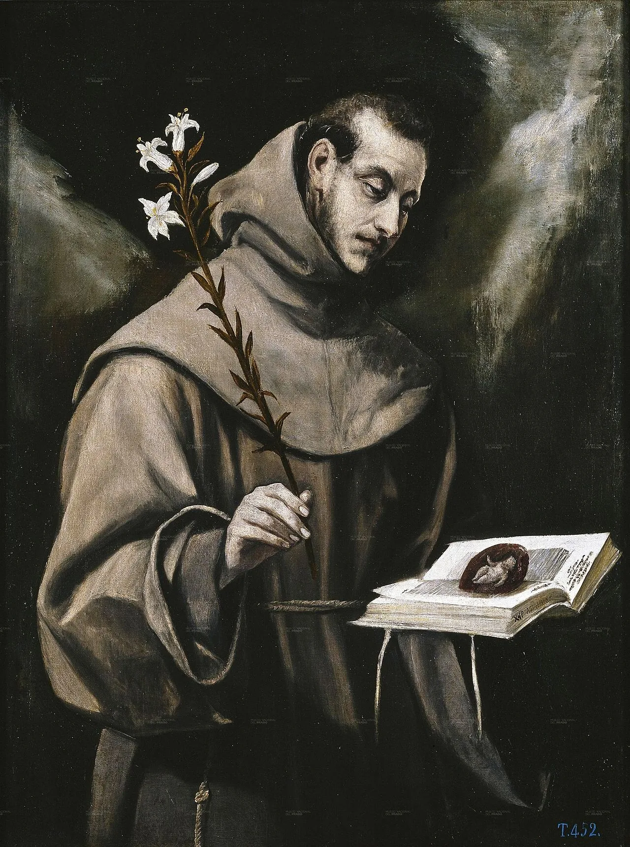 Pintura de Santo Antônio de Lisboa segurando o Menino Jesus, o santo casamenteiro associado ao Dia dos Namorados no Brasil